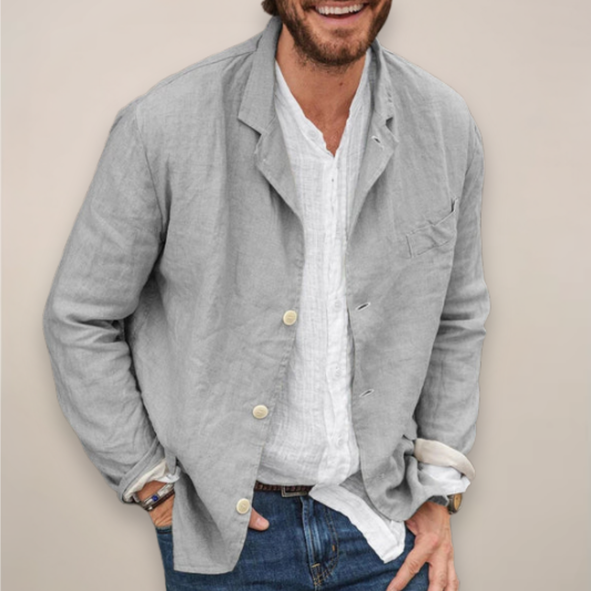 Edward | Relaxed Breathable Linen Summer Blazer