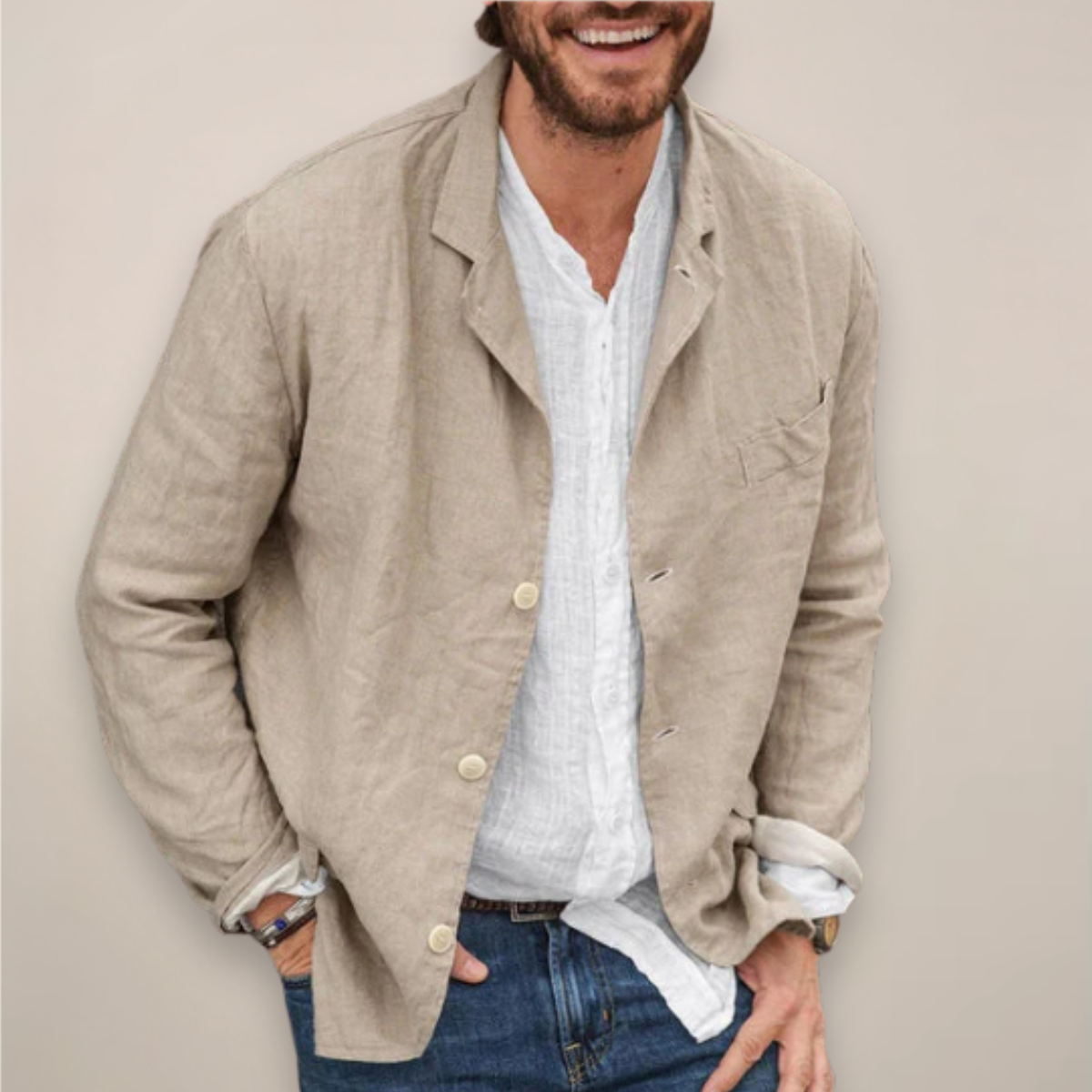 Edward | Relaxed Breathable Linen Summer Blazer